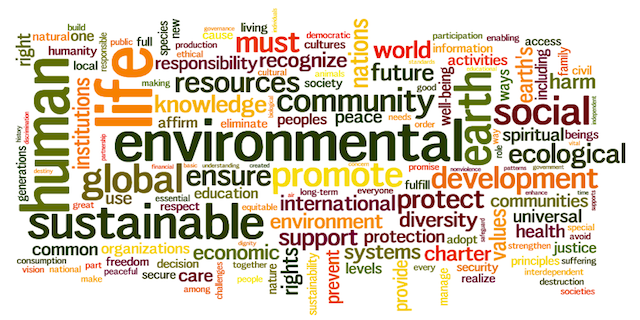 Earth Charter Wordle